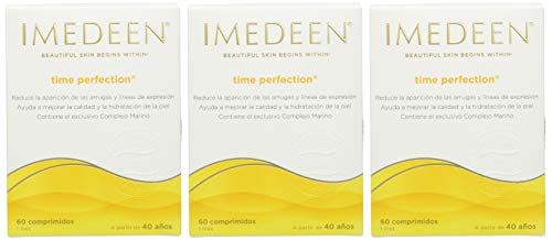 Imedeen Time Perfection, Complemento Alimenticio con Vitamina C y Zinc, Reduce la Aparición de las Arrugas, Paquete de 3 x 60 comprimidos