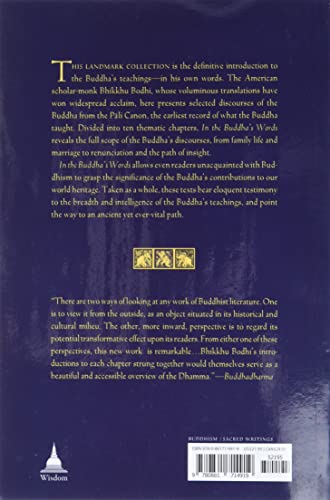 In the Buddha's Words: An Anthology of Discourses from the Pali Canon (Teachings of the Buddha)