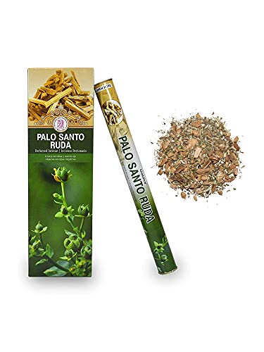 Incienso Goloka Palo Santo Ruda + Bolsa en virutas de Palo Santo y Ruda