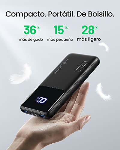 INIU Power Bank, 22.5W PD3.0 QC4.0 10500mAh Bateria Externa Carga Rapida, Cargador Portatil con Soporte para Teléfono para iPhone 13 12 Pro Max Samsung S21 S20 Xiaomi Huawei iPad AirPods[2022 Versión]