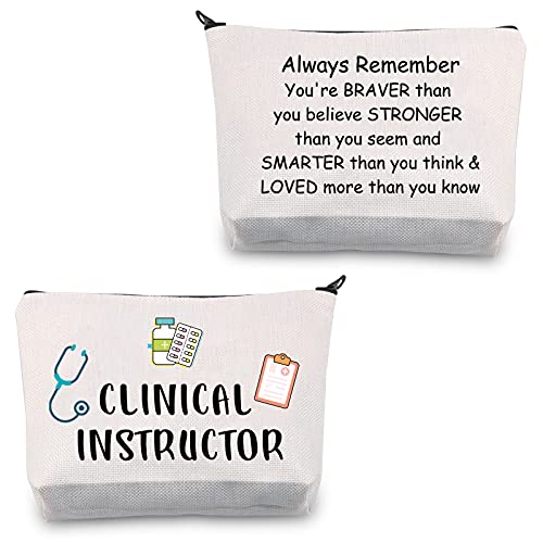 Instructor clínico regalos instructor clínico bolsa de maquillaje instructor clínico regalos de agradecimiento de estudiante clínico instructor bolsa de viaje cosmético, Clinical Instructor Bag,