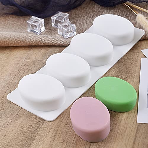 ionEgg Molde ovalado de silicona para hornear, molde de silicona 3D para hornear pasteles de mousse, postre, paquete de 2