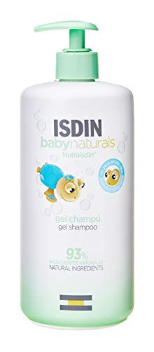 ISDIN Baby Naturals Gel Champú para Bebé, DUPLO 40% 2º Unidad, con un 93% de Ingredientes de Origen Natural, 2x750ml