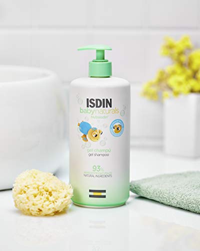 ISDIN Baby Naturals Gel Champú para Bebé, DUPLO 40% 2º Unidad, con un 93% de Ingredientes de Origen Natural, 2x750ml