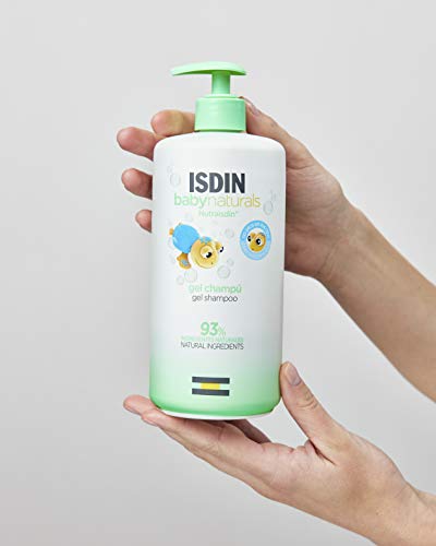 ISDIN Baby Naturals Gel Champú para Bebé, DUPLO 40% 2º Unidad, con un 93% de Ingredientes de Origen Natural, 2x750ml