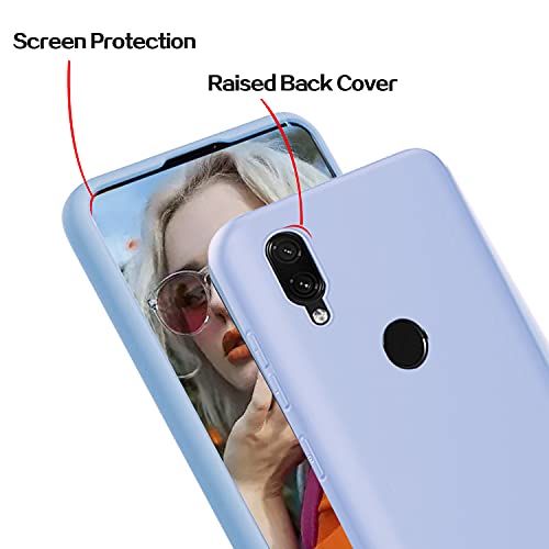 Iuveruln 10X Funda Compatible Xiaomi Redmi Note 7/Note 7 Pro, Ultra Delgado Color Sólido Silicona Carcasa, Anti-Rasguños Anti-Choque, TPU Flexible Cover, Transparente + 9 Colores