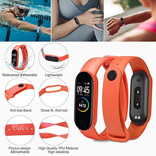 ivoler Correas Mi Band 5/Amazfit Band 5, [20 Piezas] 16 Piezas Pulsera para Xiaomi Mi Band 5 + 4 Piezas Protector Pantalla Correa de Repuesto Suave, Transpirable, Resistente al Sudor y Multicolor