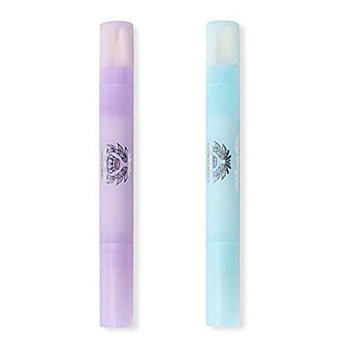 iwobi 2 pcs Pluma removedor de Esmalte de uñas, Nail Art Pen Corrector Gel Pluma correctora de manicura Plumas DIY