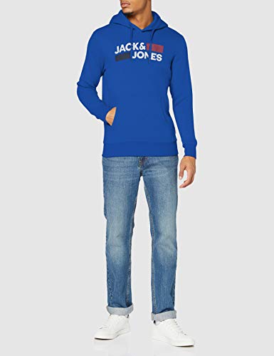 Jack & Jones Jjecorp Logo Sweat Hood Noos Sudadera con Capucha, Azul (Classic Blue), XXL para Hombre