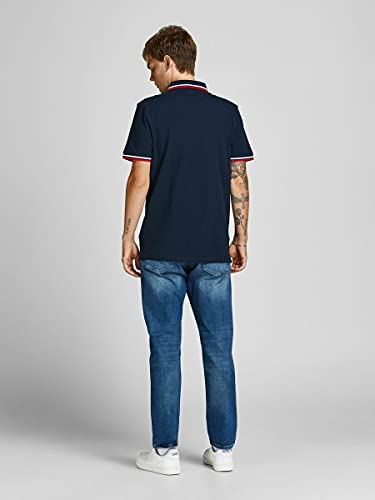 Jack & Jones Jjepaulos Polo SS Noos, Azul (Navy Blue), XXL para Hombre