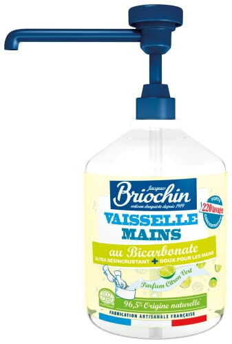 Jacques Briochin - Líquido vajilla manos con bicarbonato Ecocert - Fragancia limón verde - 500 ml