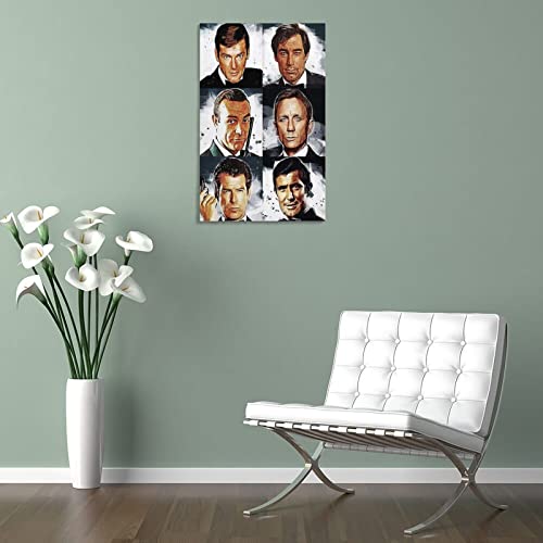 James Bond 007 - Póster clásico de personajes de alta definición (50 x 75 cm)