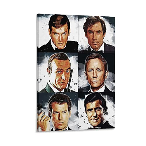 James Bond 007 - Póster clásico de personajes de alta definición (50 x 75 cm)