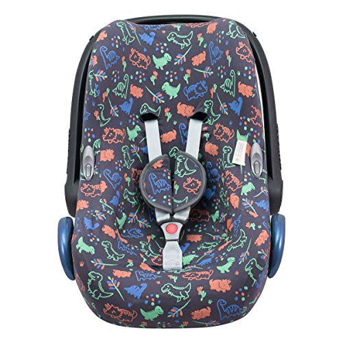 JANABEBE Funda compatible con Maxi Cosi Cabriofix, portabebe gr 0 Happy Dino