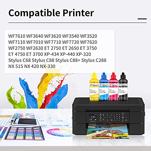 JETlifetech Tinta de sublimación para Epson Impresora WF7720 WF7710 WF7610 WF7010 WF7110 WF7210 C88+ C88, 100ml / Botella, Transferencia por prensa de calor en tazas, almohadas, platos, etc.