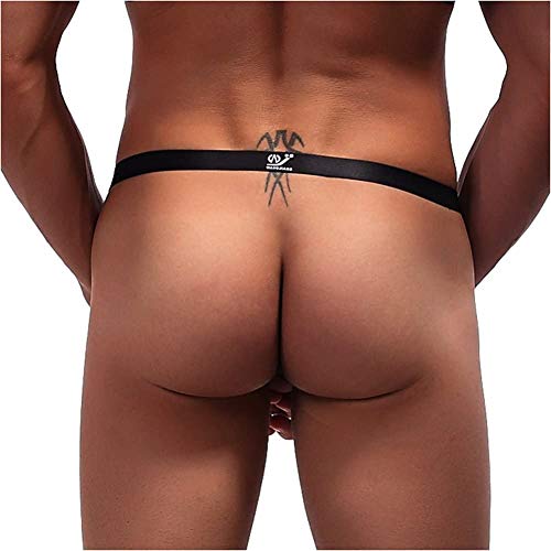 JFAN Tanga Hombre Sexy Lenceria Correa Sin Tirantes Anillo De Los Ropa Interior con O-Ring para Hombre Jockstrap con Hueco Calzoncillos