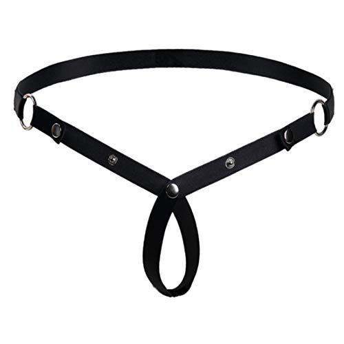 JFAN Tanga Hombre Sexy Lenceria Correa Sin Tirantes Anillo De Los Ropa Interior con O-Ring para Hombre Jockstrap con Hueco Calzoncillos