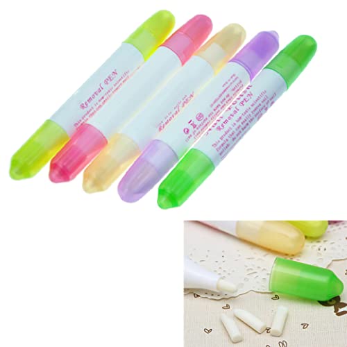 jieerrui Pen Corrector de Esmalte de uñas, Arte de uñas Remenable Nail Polish Remover Errores borrando el removedor de Corrector Pen Nail Art Tool 5pcs / Set