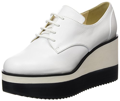 Jil Sander Iconic, Mocasn Mujer, Blanco Bianco, 41 EU