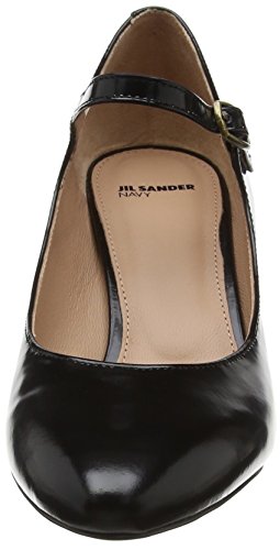 Jil Sander JN29031, Zapatos de tacón con Punta Abierta Niñas, Negro 999, 35 EU