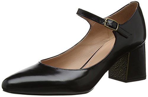 Jil Sander JN29031, Zapatos de tacón con Punta Abierta Niñas, Negro 999, 35 EU