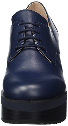 Jil Sander JN29080, Zapatos con Plataforma Mujer, Azul (731 06046), 38.5 EU