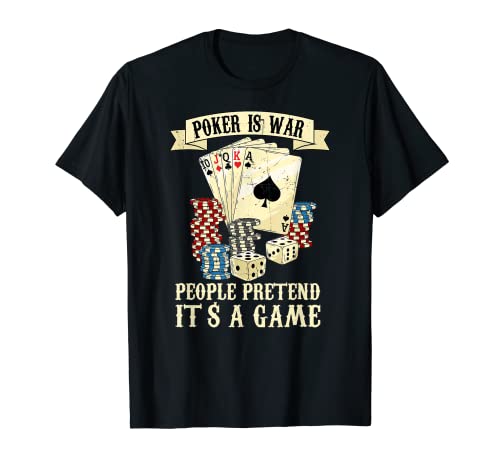 Jugador de cartas de póquer Texas Holdem Face Poker Camiseta