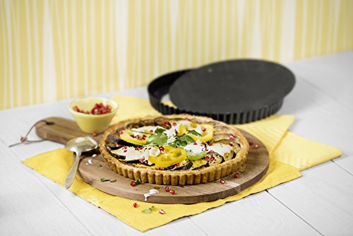 Kaiser Delicious Molde Quiche con Base Desmontable, Negro, 28 cm