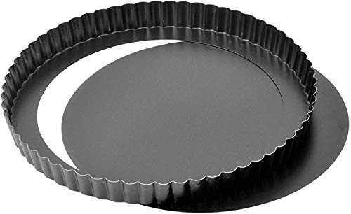 Kaiser Delicious Molde Quiche con Base Desmontable, Negro, 28 cm