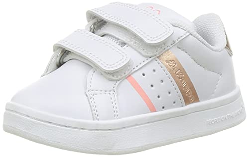 Kappa Logo Alpha INF, Zapatillas Deportivas Unisex bebé, Blanco/Rosa, 26 EU