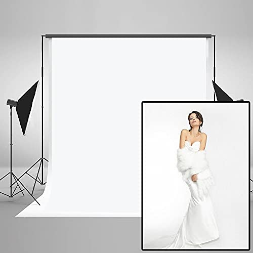 KateHome PHOTOSTUDIOS 1.5x2.2M Sin Arrugas Telones Blancos para fotógrafos Fotografía Foto Fondo Prop