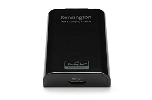 Kensington K33974EU - Adaptador Universal Multimonitor con USB 3.0 de Alta Velocidad y Adaptador Dvi-Vga, Compatible con Windows y Mac Os