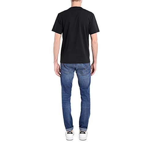 Kenzo Camiseta Tiger para hombre, color negro, tigre, gris, Negro , M corto