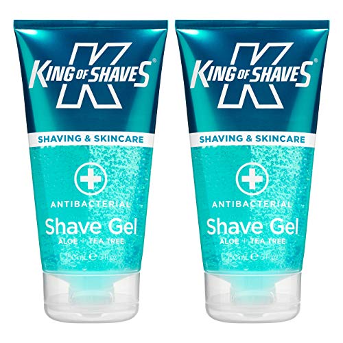 King of Shaves Antibacterial Shaving Gel for Men - 150ml TWIN-PACK