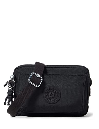 Kipling Abanu, Bolsos con Bandolera para Mujer, Negro (Black Noir), 20x13.5x7.5 cm