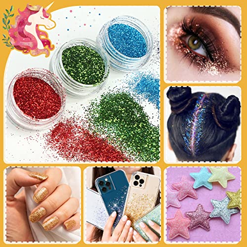 Kit de Tatuajes Temporales-30 Colores Tatuaje Purpurina,145 Únicas Plantillas,4 Pinceles, Tatuaje de Maquillaje Cara y Cuerpo, Perfecto para Carnaval, Fiestas Cumpleaños, Pascua