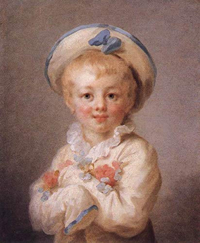 Kits de pintura por números Jean Honore Fragonard A Boy As Pierrot Pintura por números para adultos y niños DIY Pintura al óleo Kit de regalo