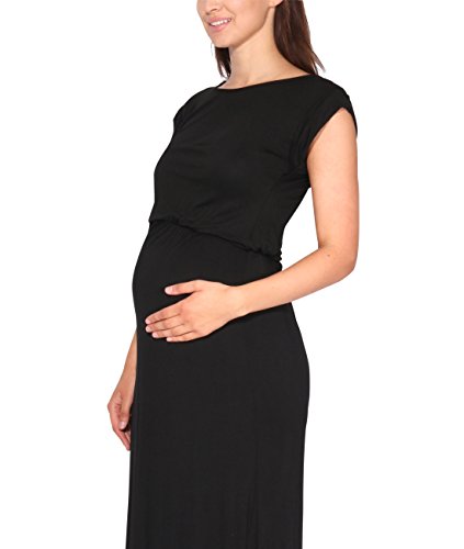 KRISP Vestido Mujer Tallas Grandes Largo Barato Casual Ibicenco De Día Ropa Hippie Online Ofertas, (Negro (3269), 36 EU (08 UK)), 3269-BLK-08