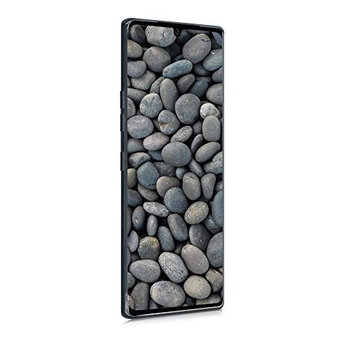 kwmobile Carcasa para LG Velvet - Funda para móvil en TPU Silicona - Protector Trasero en Gris Pizarra