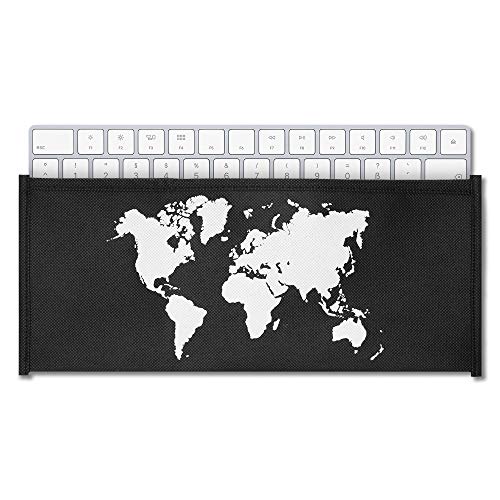 kwmobile Funda Protectora para Teclado Apple Magic Keyboard - Cubierta para el Polvo o Salpicaduras con Mapa del Mundo