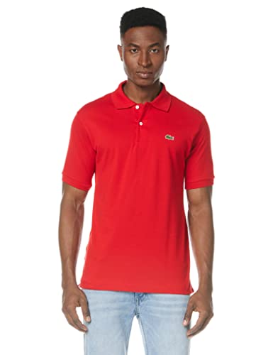 Lacoste L1212 Camisa Polo, Hombre, Rojo (Rouge), XL