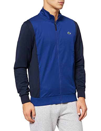 Lacoste Sport SH6937 Sudadera para Hombre, Cosmico/Marine-Blanco, XL