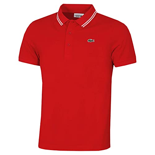 Lacoste Sport YH1482, Polo Hombre, Rojo (Rouge/Blanc), L