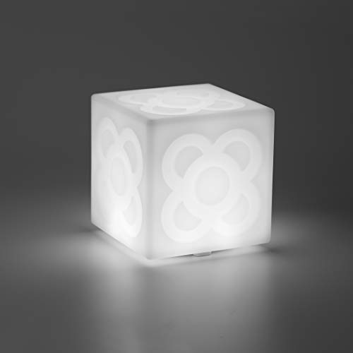 LAMPANOT de Faro Barcelona. Lámpara decorativa LED, diseño del Panot de las aceras de Barcelona, 3 intensidades, batería recargable USB incluido, lámpara regalo, obsequio, Lámpara portátil.