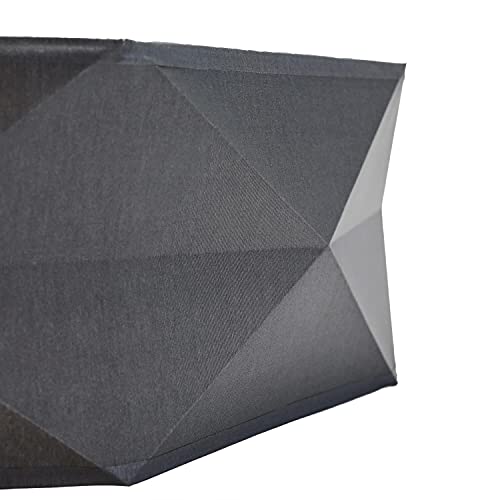 Lámpara de techo gris atemporal, discreta, diámetro de 52 cm, 4 focos, lámpara de salón