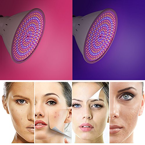 Lámpara para el rostro, 3 colores, dispositivo de luz LED para rejuvenecimiento de la piel, tratamiento de arrugas, cuidado facial, terapia de luz facial (lámpara + bracket)