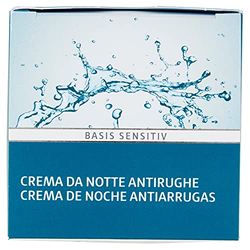 Lavera Basis Sensitiv Crema de Noche Antiarrugas Q10 - Con coenzima Q10 natural - Jojoba & Manteca de karité bio - vegano - biológico - cosméticos naturales 100% certificados - 50 ml