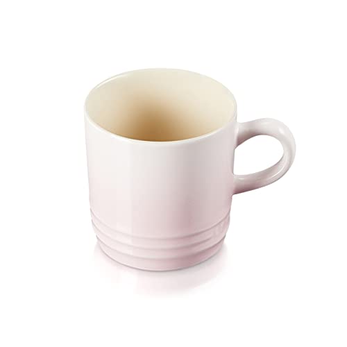 Le Creuset Taza Cappuccino de cerámica de gres, 200 ml, Rosa Shell Pink,70303207770099