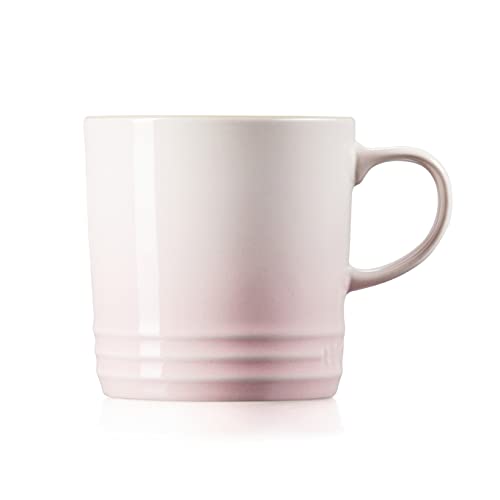 Le Creuset Taza de cerámica de gres, 350 ml, Rosa Shell Pink,70302357770002