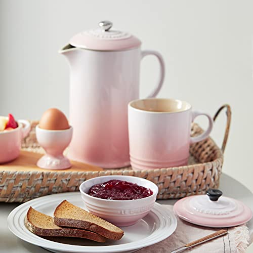 Le Creuset Taza de cerámica de gres, 350 ml, Rosa Shell Pink,70302357770002